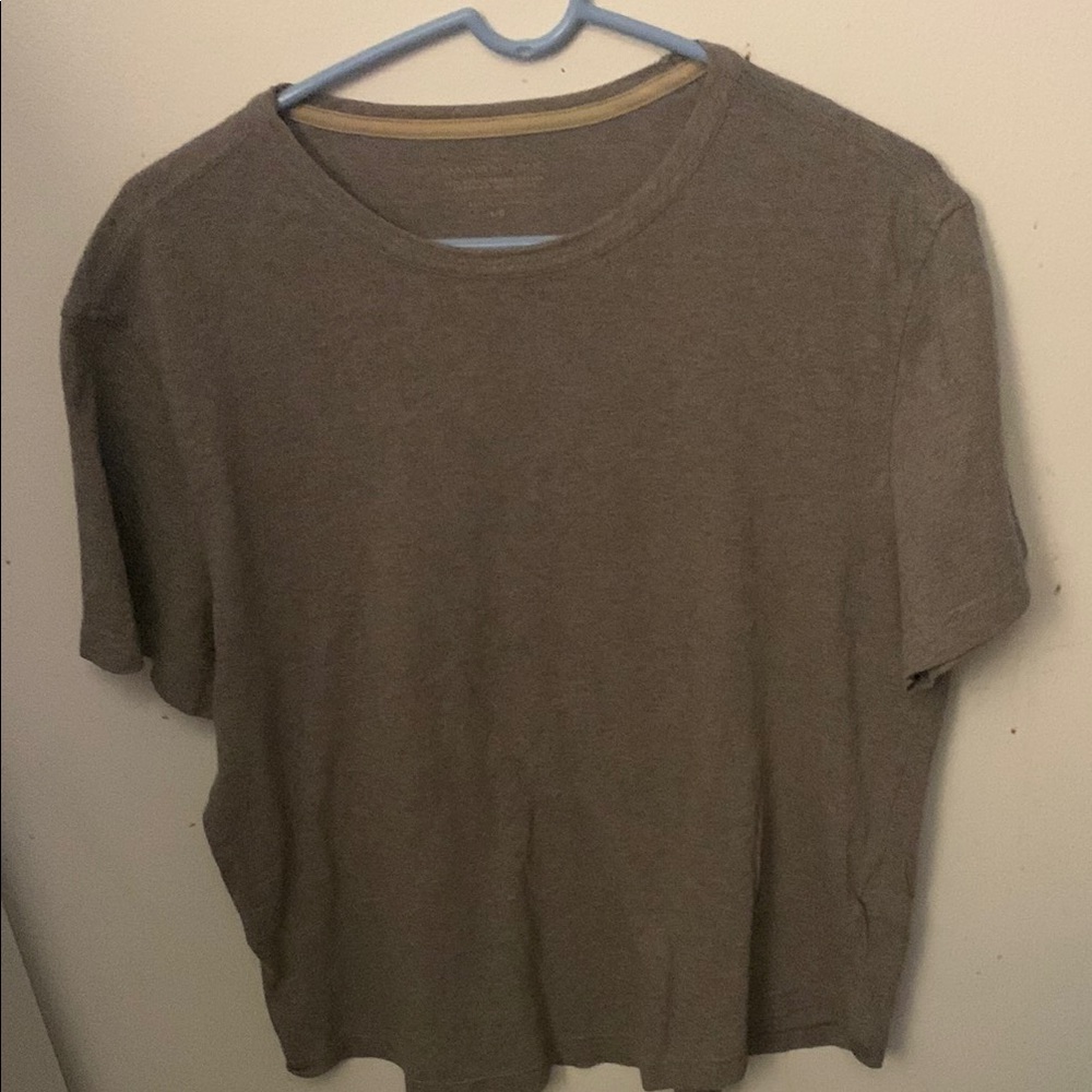 Unique Banana Republic Soft Wash Organic Cotton Grey Crewneck Tshirt SZ Large